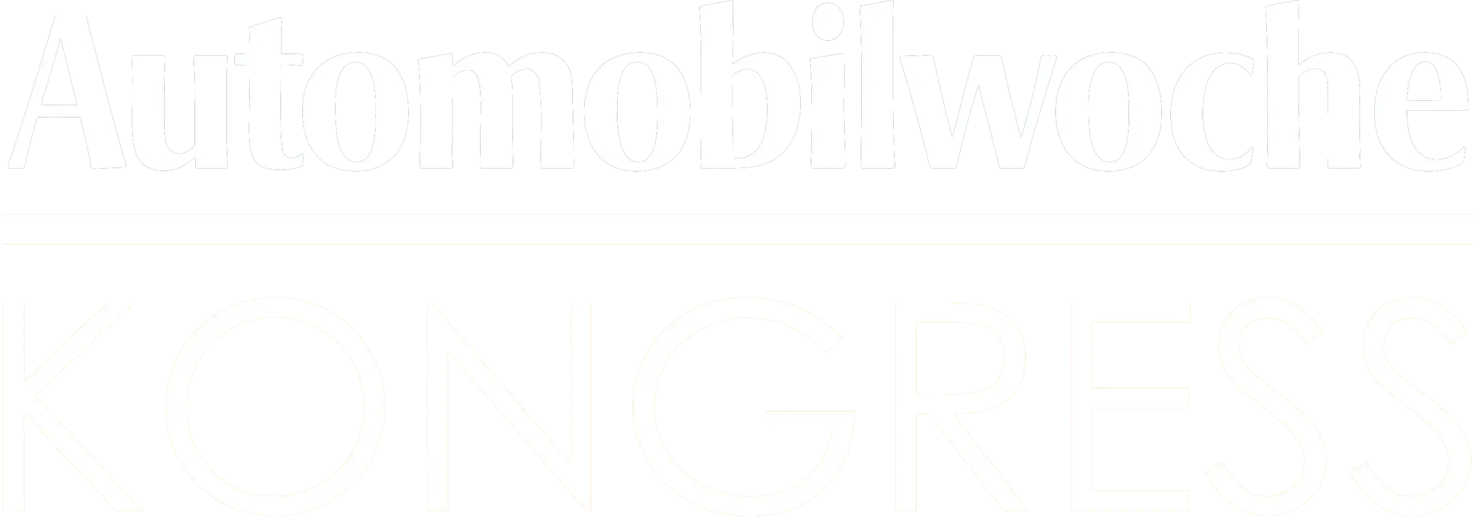 Logo Automobilwoche weiss